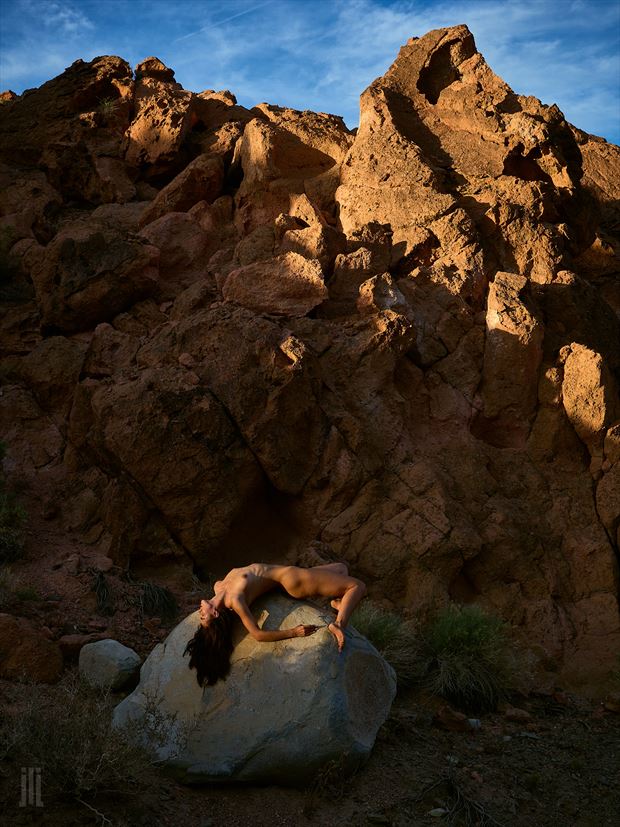 femina in the fading sun artistic nude photo by photographer james landon johnson