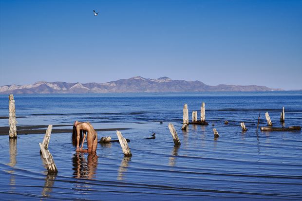 femina in the great salt lake artistic nude photo by photographer jpfphoto