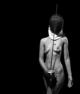 fencer 2 artistic nude photo by photographer barry brown images