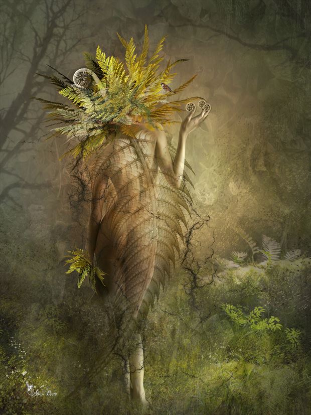 fern artistic nude artwork by artist digital desires