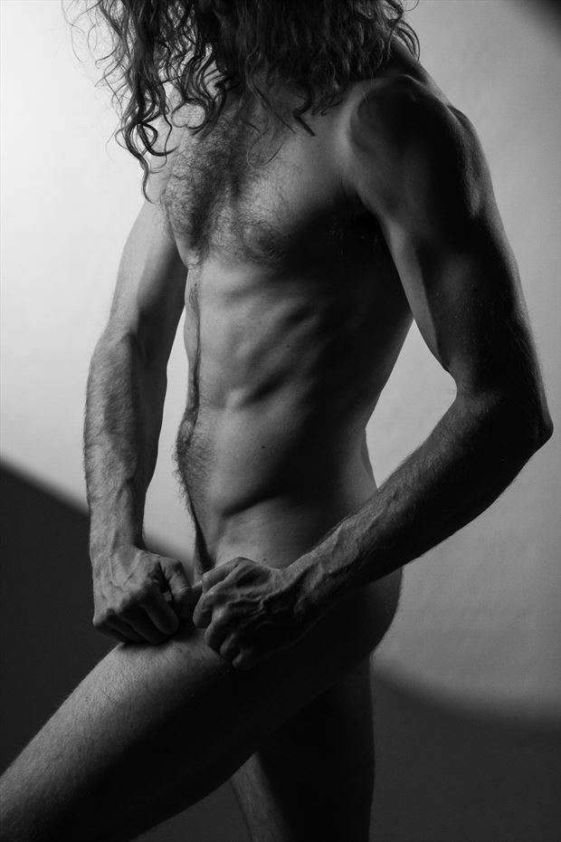 figure study nude self portrait artistic nude photo by model benjamin hull