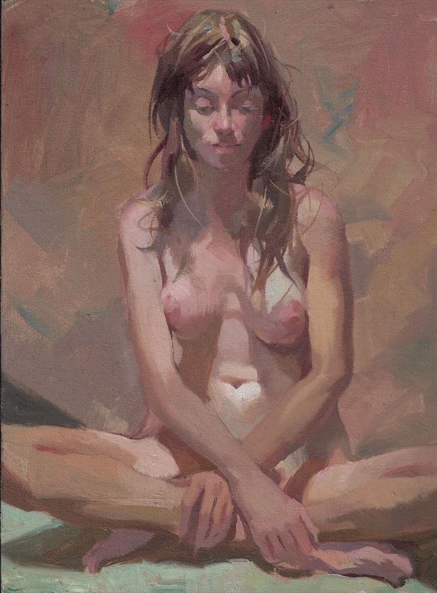figure study painting or drawing artwork by artist james martin 