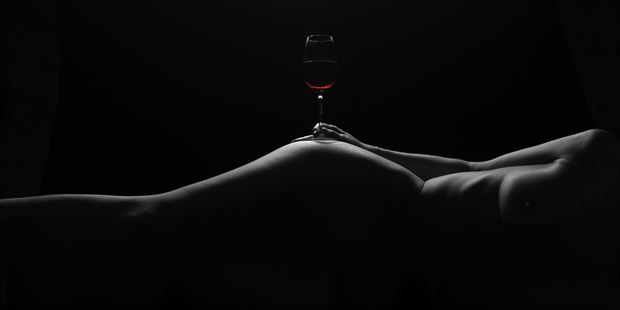 fine wine artistic nude photo by photographer darka
