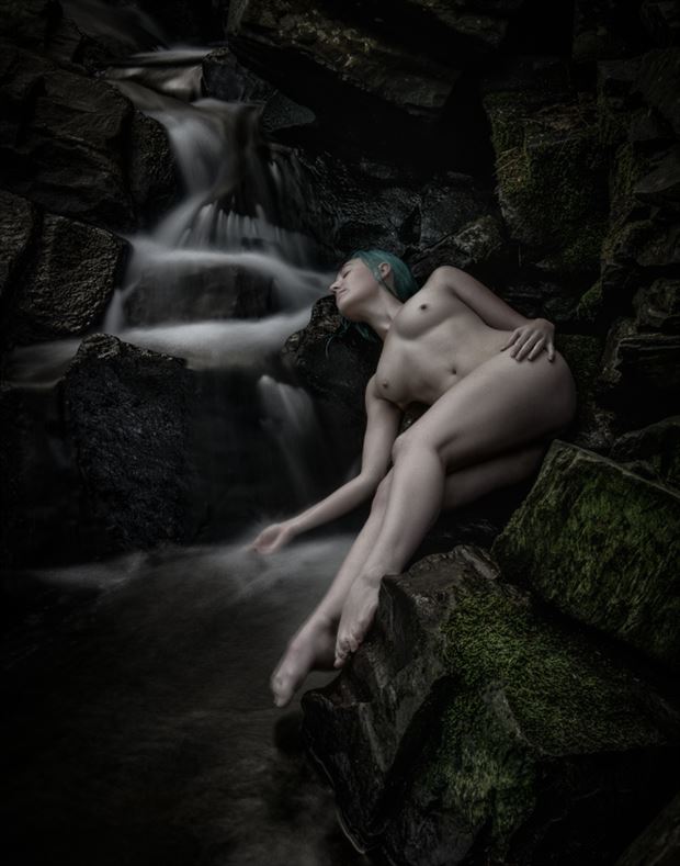 fire brook falls redux original artistic nude photo by photographer mccarthyphoto