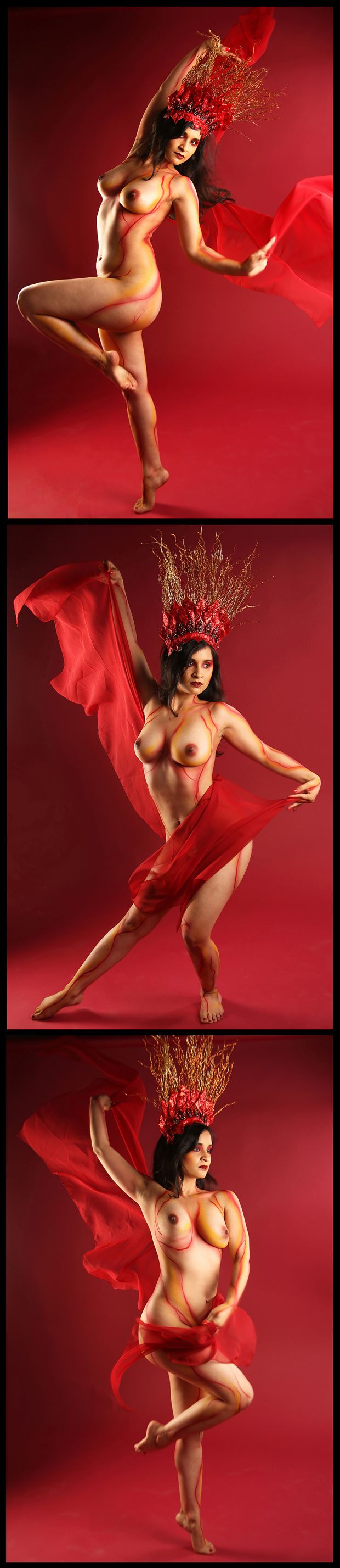 fire woman artistic nude photo by photographer exile gallery
