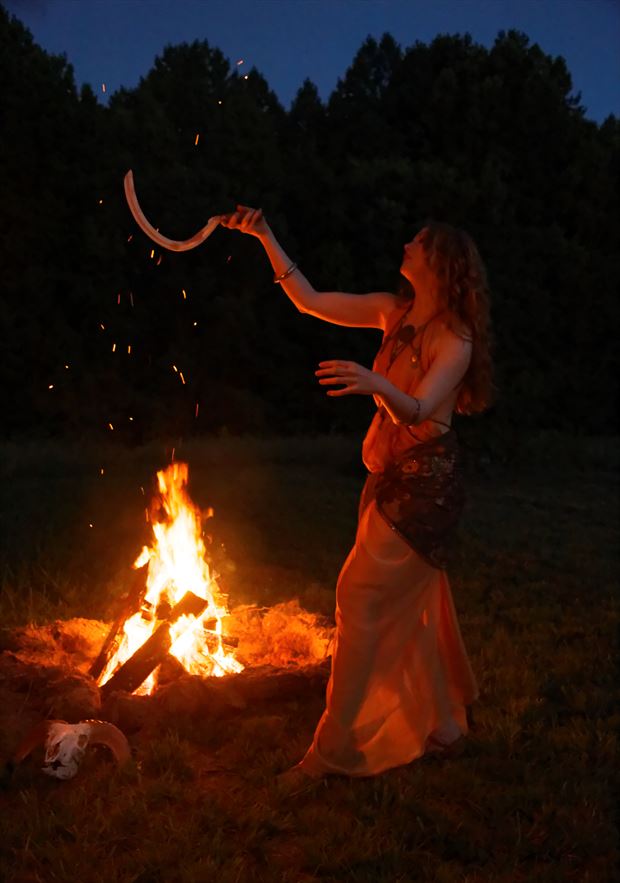 firelit ritual fantasy photo by photographer fred scholpp photo