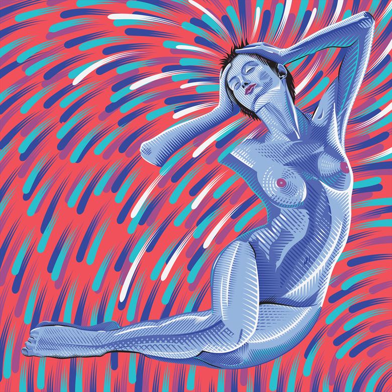 fireworks artistic nude artwork by artist only child art