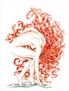 flamehair artistic nude artwork by artist sublime ape