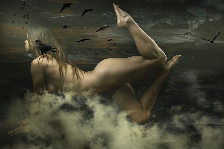 flight of the ravens artistic nude artwork by photographer dieter kaupp