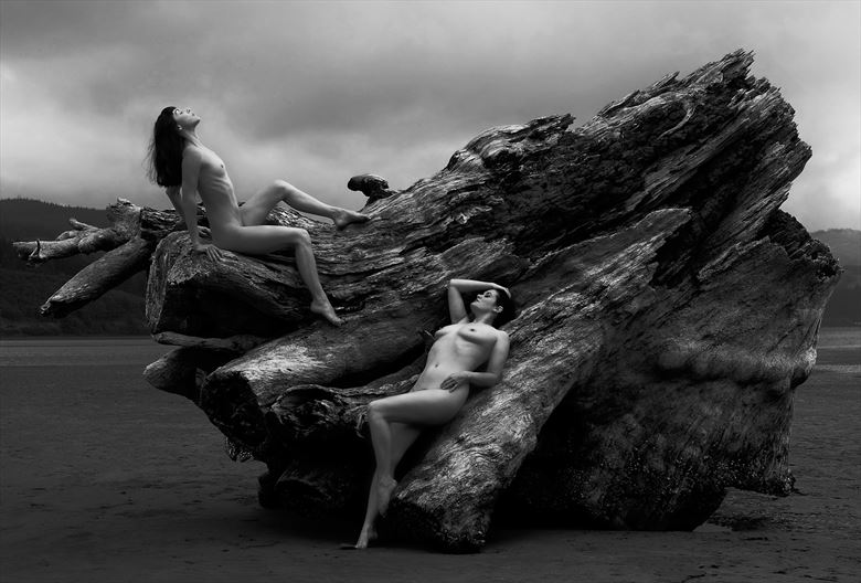 floofie and brennan oregon coast artistic nude photo by photographer stromephoto