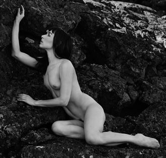 floofie in the lava field artistic nude photo by photographer stromephoto