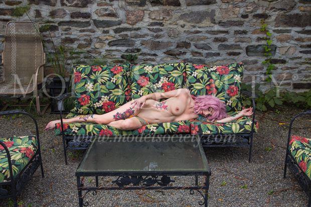 floral lounge 2 artistic nude photo by photographer michael grace martin