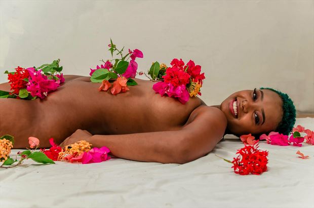 floral tribute to beauty 2 artistic nude photo by photographer michael mcintosh