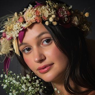 floral wreath close up photo by photographer martineau arts