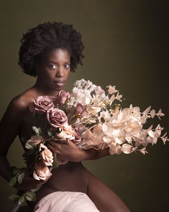 flower girl artistic nude photo by model faith vivien babirye