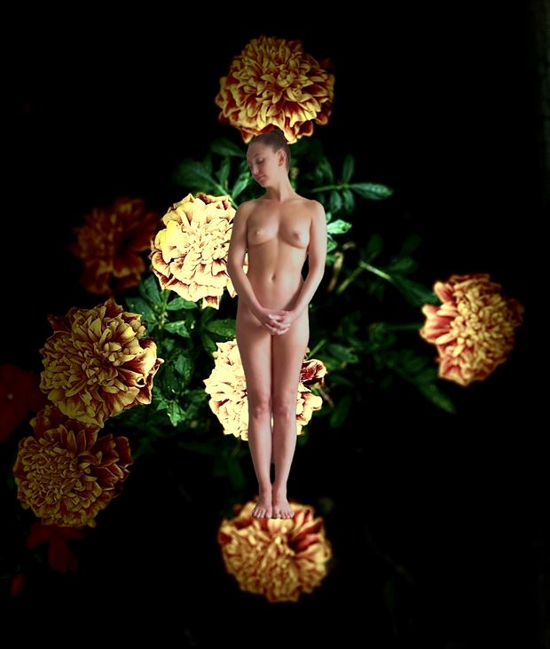flower girl artistic nude photo by photographer barleyfields