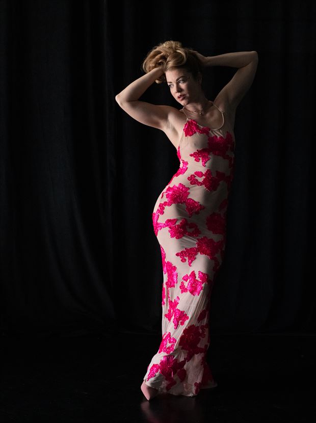 flowered dress fashion artwork by photographer gsphotoguy