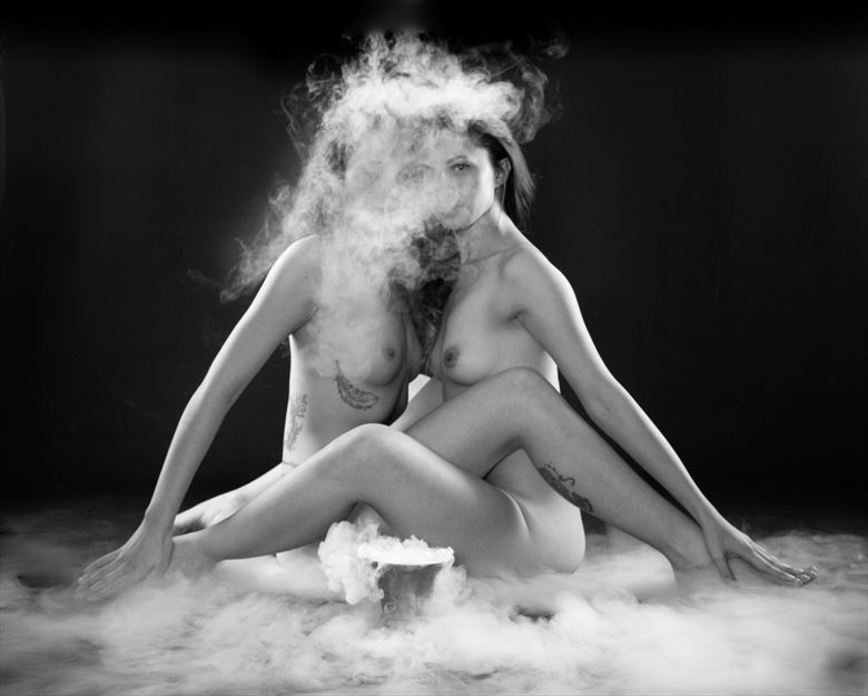 fog artistic nude photo by photographer allan taylor