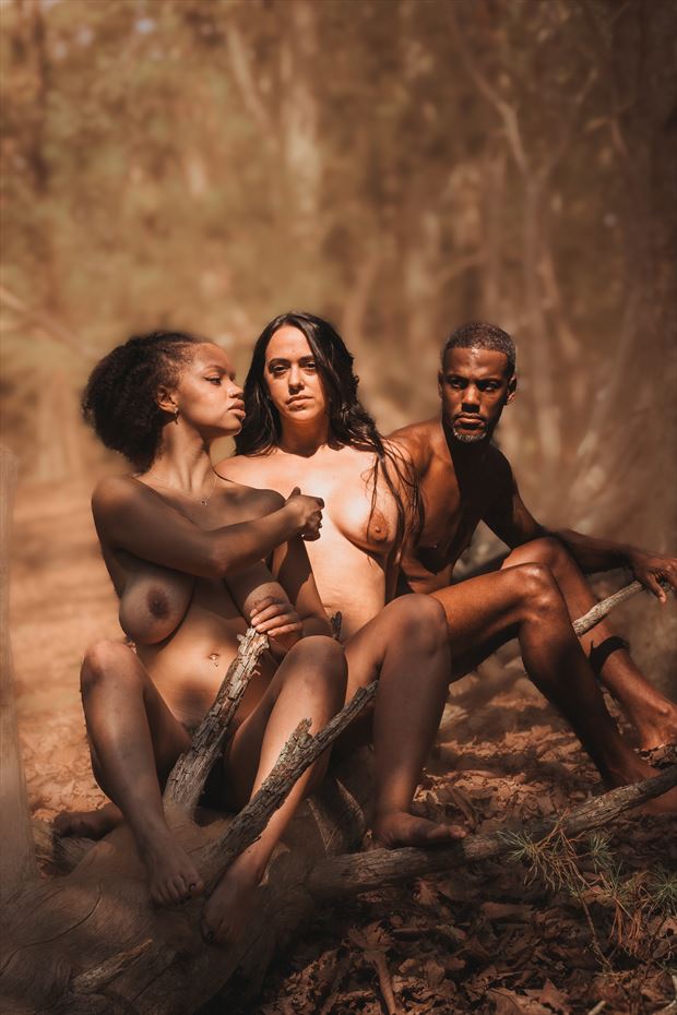 forest family artistic nude photo by photographer art studios huck