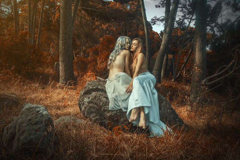 forest nymphs artistic nude photo by photographer luj%C3%A9an burger