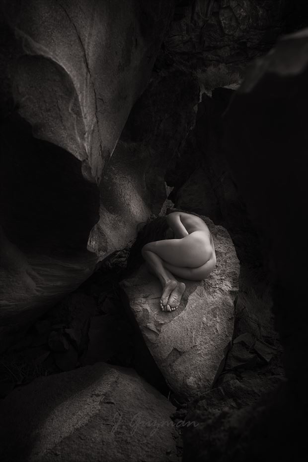fossil in the falls artistic nude photo by photographer j guzman