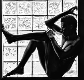 framed artistic nude artwork by model hayashimaru