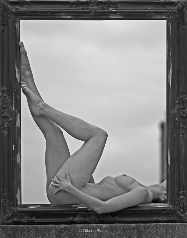 framed artistic nude photo by photographer gibson