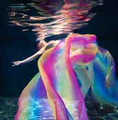 free floating artistic nude photo by photographer michael l schwartz