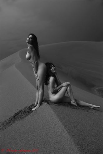 friends on the dunes artistic nude photo by photographer nevada fantasies