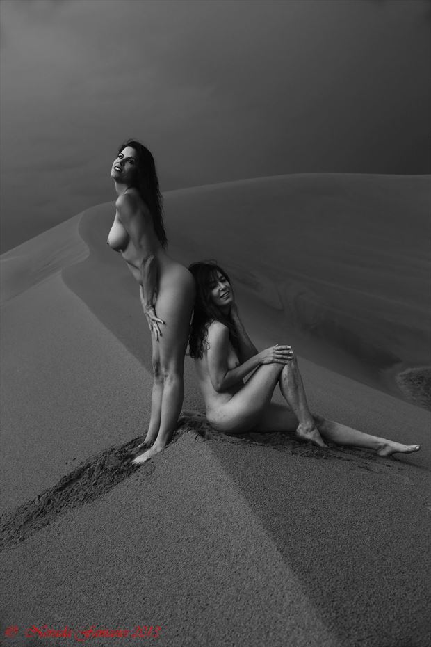 friends on the dunes artistic nude photo by photographer nevada fantasies