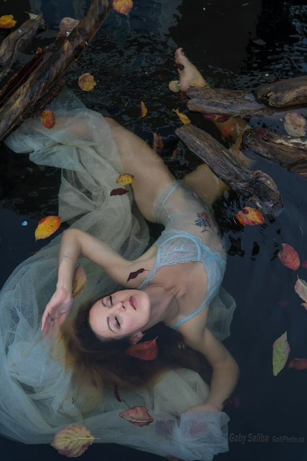 gaby saliba lingerie photo by model marie brooks