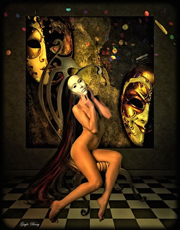 gallery of masks artistic nude artwork by artist gayle berry