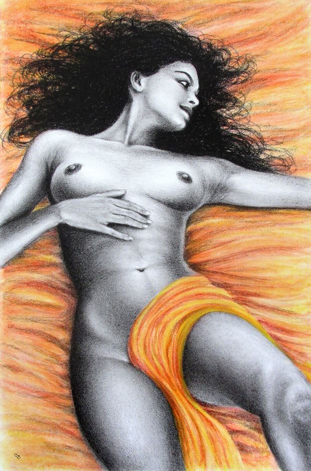 gentle awakening artistic nude artwork by artist subhankar biswas