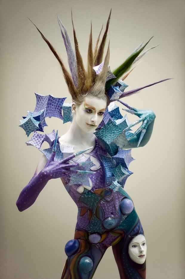 geometric woman Body Painting Photo by Photographer Andrea Peria