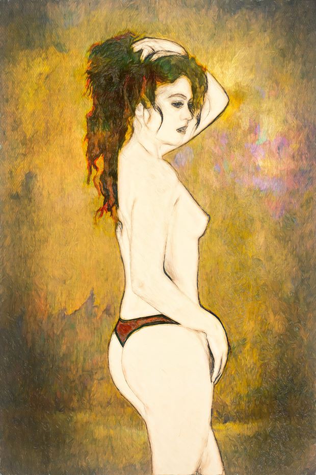 ghost artistic nude artwork by artist charles caramella