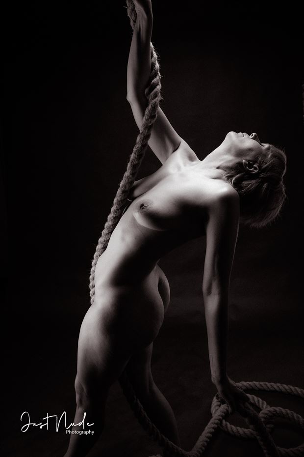 girl and rope artistic nude photo by photographer fritsvansambeek nl