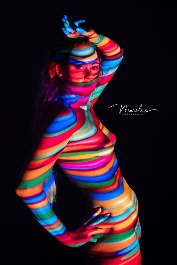 girl of a different color artistic nude photo by model alexandra queen