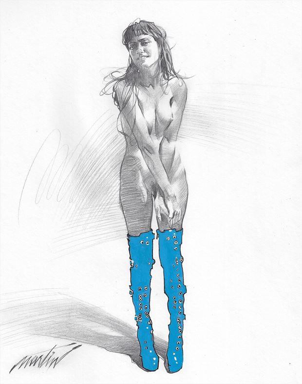 glamour figure study artwork by artist james martin 