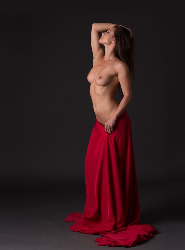goddess in red Artistic Nude Photo by Photographer Rod Cadenza