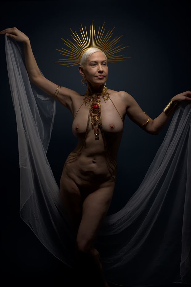 goddess of light artistic nude photo by photographer adero