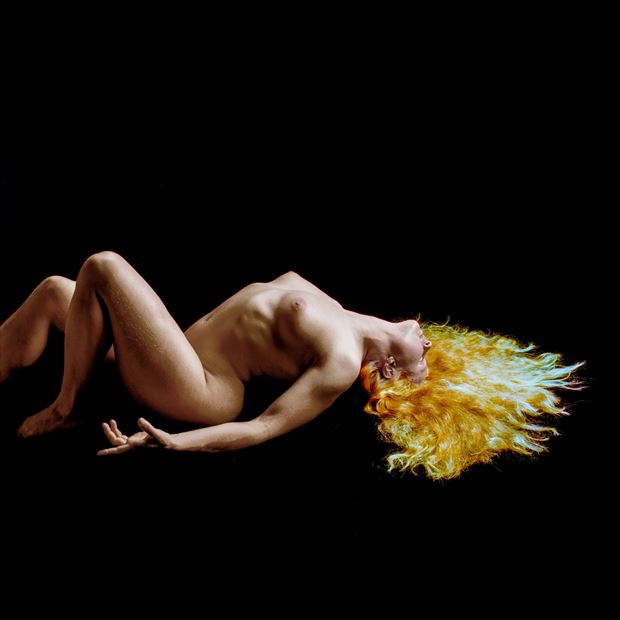 gold lava of soul artistic nude photo by artist tzoltecart