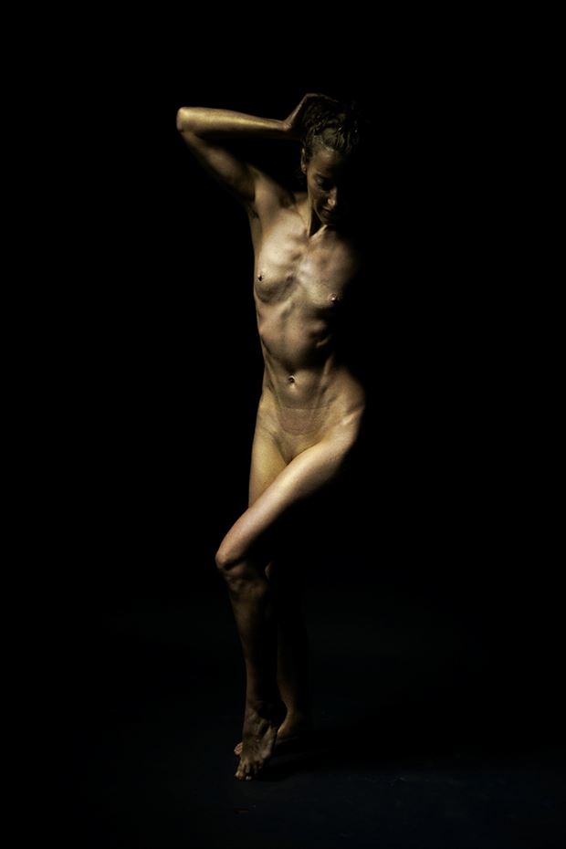 gold statue artistic nude photo by photographer dorola visual artist
