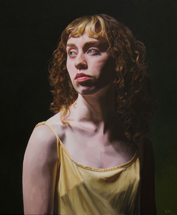 golden portrait artwork by artist bjornn