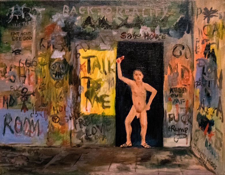 Graffiti Boy Artistic Nude Artwork By Photographer J Wayne Higgs At Model Society