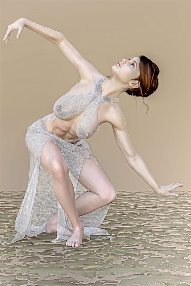gravity artistic nude artwork by artist derbuettner