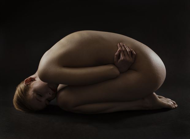 grazzia sleeping artistic nude artwork by photographer hruby