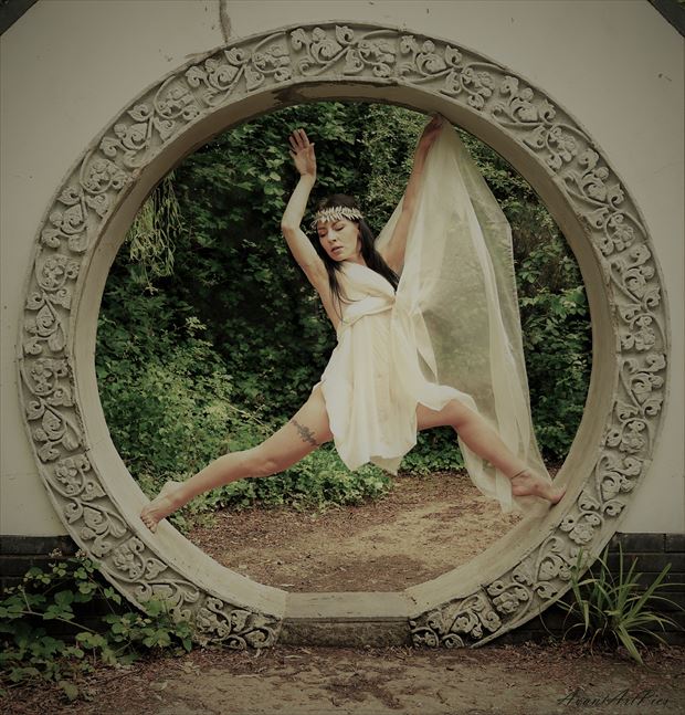 greek dancer vintage style photo by model blackswann_portfolio