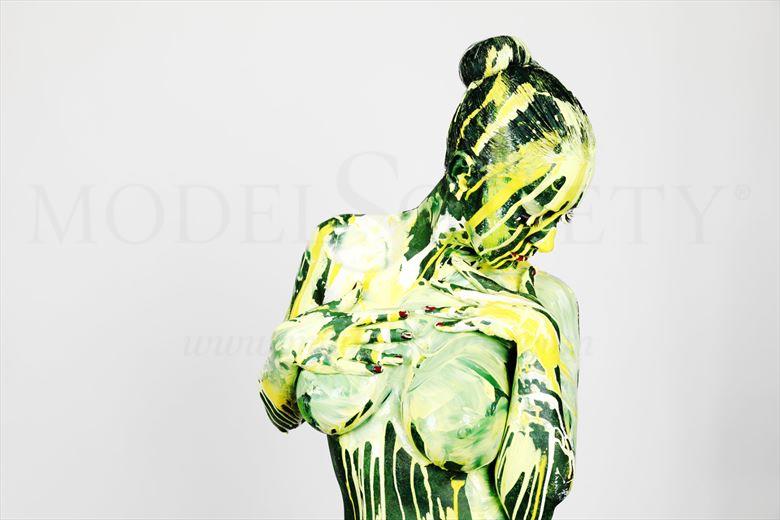 green splash artistic nude artwork by artist bodyart j d%C3%BCsterwald