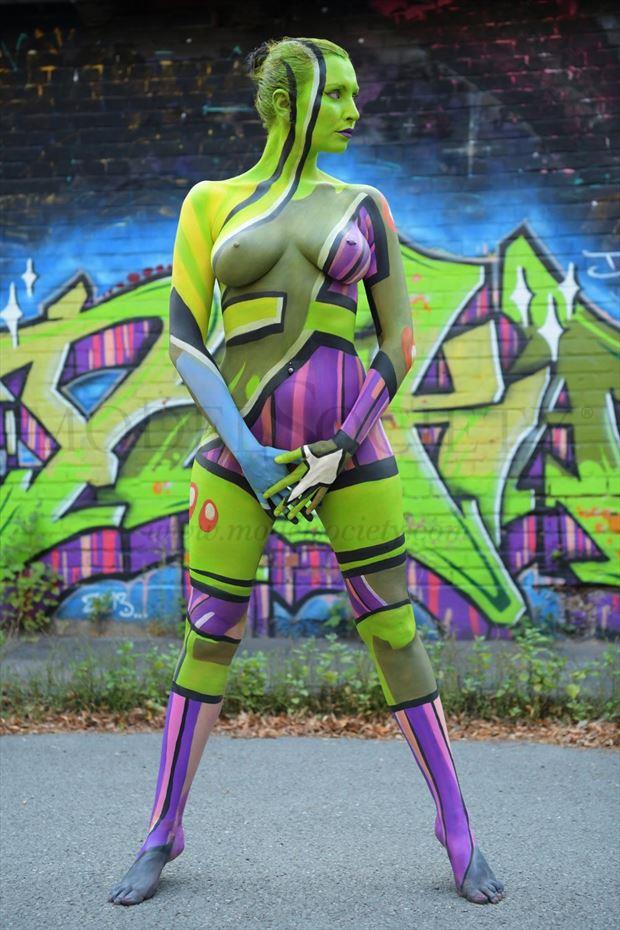 greengraffiti artistic nude artwork by artist bodyart j d%C3%BCsterwald