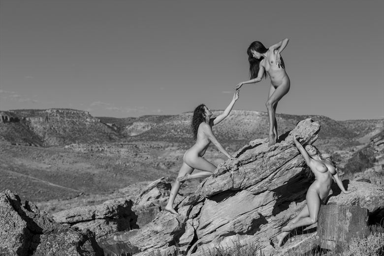 group shapes artistic nude photo by model jessa ray muse